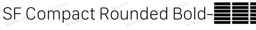 SF Compact Rounded Bold字体转换